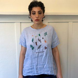 Spice and Herbs Hand Embroidered Top
